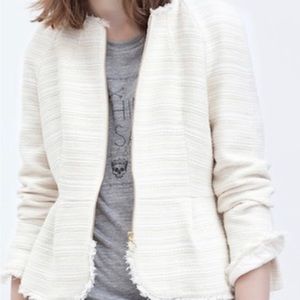 Zara cream tweed Jacket
